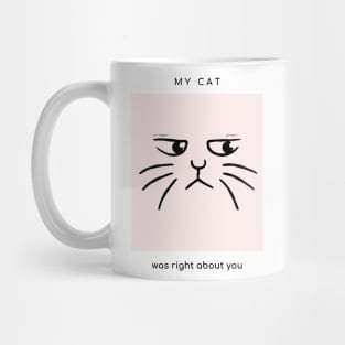 My cat was right about you Mug